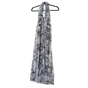 The Jetset Diaries Womens Size Large White Gray Zambia Maxi Dress J3171105